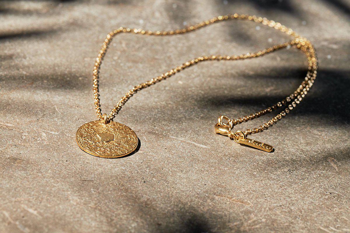 Collier pendentif disque du Karnataka